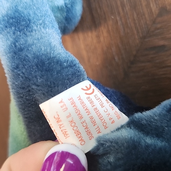 RAINBOW the Ty-Dye Chameleon BEANIE BABY 1997 ULTRA RARE and discontinued - Picture 8 of 8